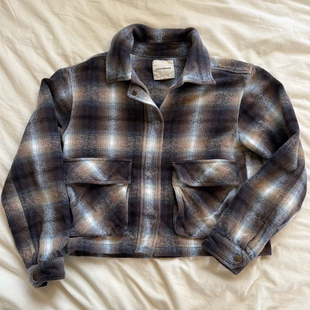 Lucky Brand Button Up Flannel Top